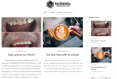 Facedental blog project